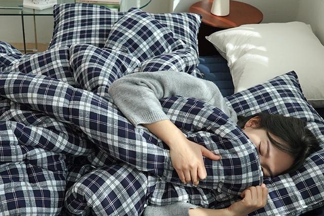 먼지없는 포그니 트위니체크 사계절 알러지케어 차렵이불 세트