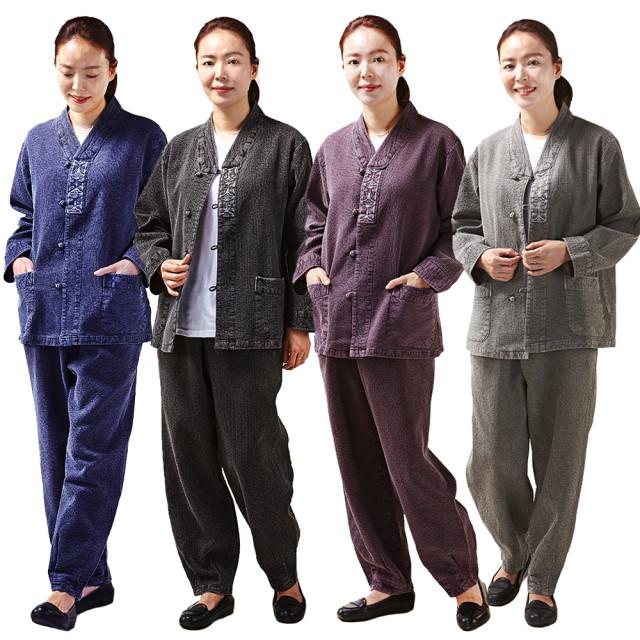 남녀공용 가을 누빔 생활한복 선물용 추천 절복