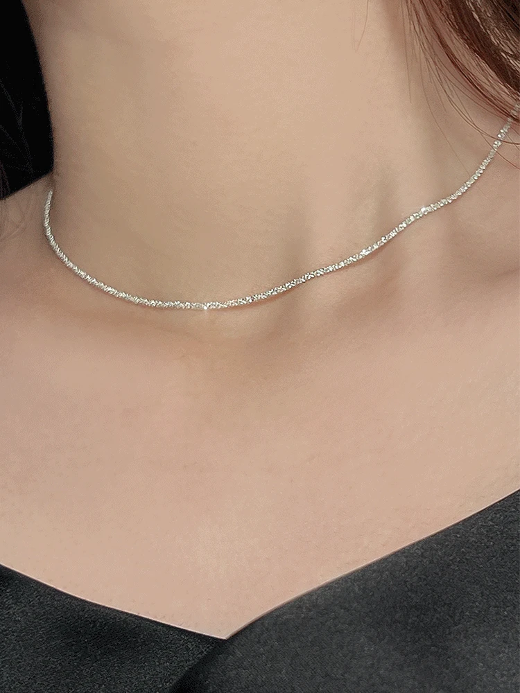 [*72h할인] 925 silver margherita chain necklace (마르게리타체인)