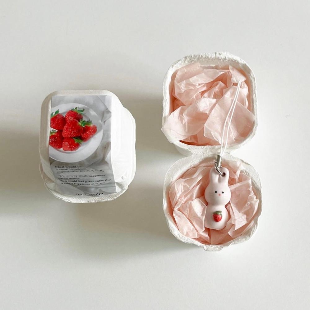 [5/6 23시 재입고] 딸기 토끼 키링