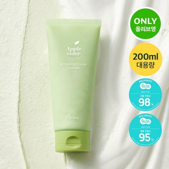 [대용량] 아리얼 애플사이다 휘핑 크림 팩 클렌저 대용량 200ml