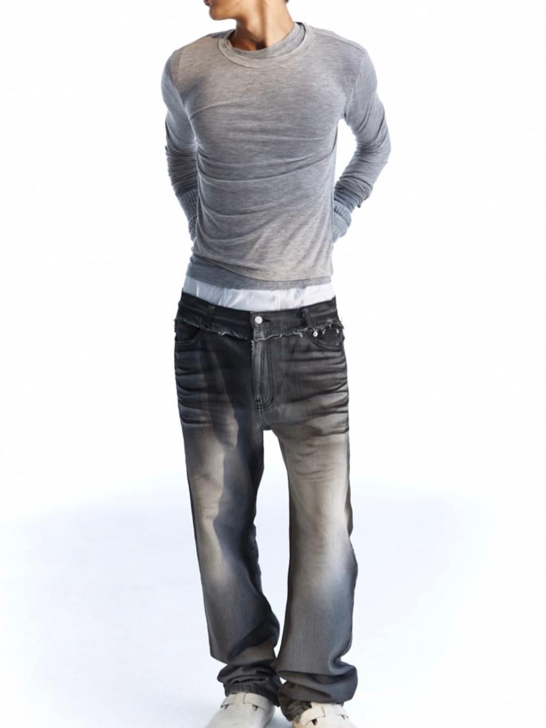 무명 오베 렝스 스트레이트 데님 팬츠 1 | 후루츠패밀리