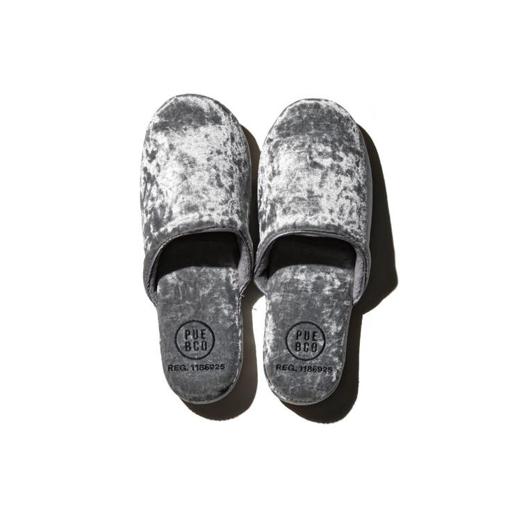[푸에브코] 108957 VELVET SLIPPER Small / Silver