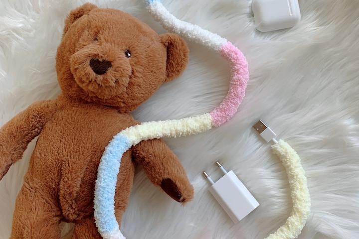 폭신 디자인 케이블 커버 충전기 코드삭스 전선 정리