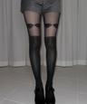 Ribbon point stockings
