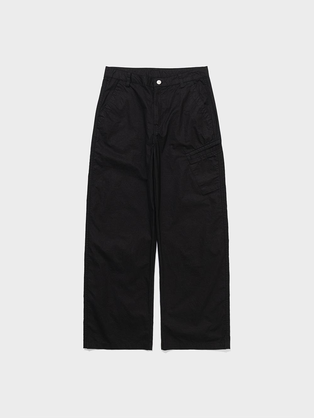 [3/24 예약배송] Washed Cotton Pocket Pants_Black