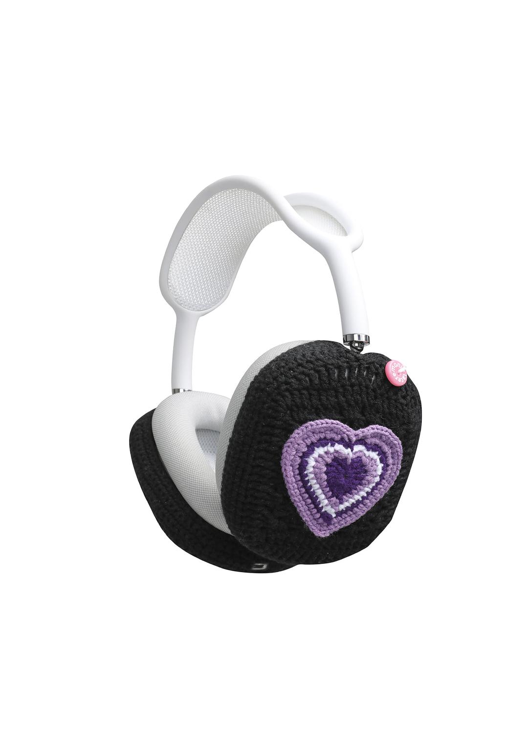 AIRPODS MAX CASE - HEART (BLACK)
