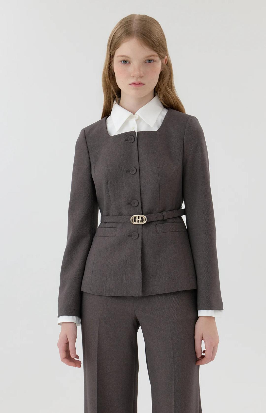 베로니스 레이어드 벨트 자켓