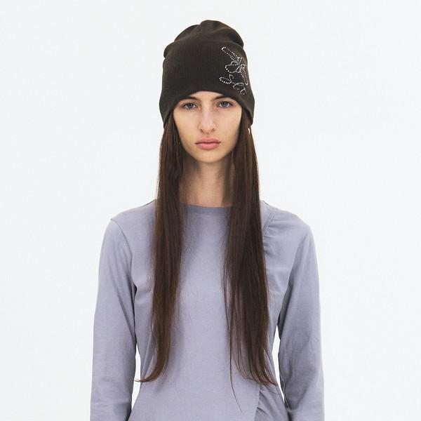 ASYMMETRIC SHIRRING LONG SLEEVE TOP (PURPLE GREY)