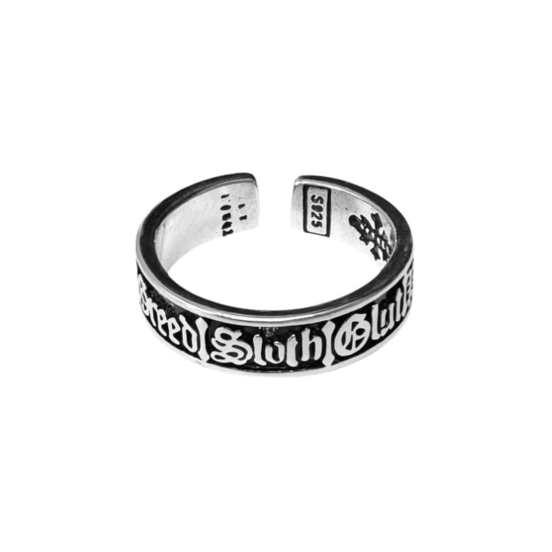 [925 Silver] 컬트 레터링 오픈링