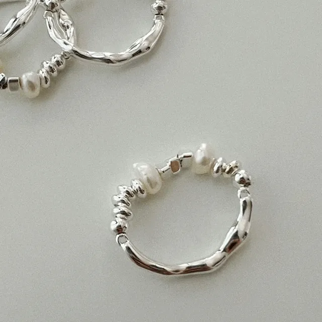 [❣오늘출발❣] 유기견 후원 담수 진주 실버925 은 반지 no.103