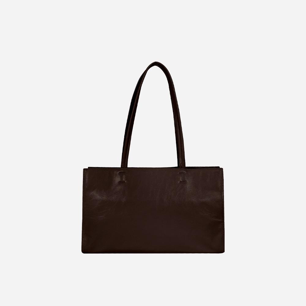 [Glossy venti bag_brown]