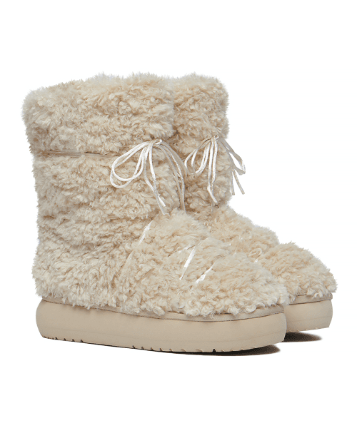 CURLY FUR BOOTS MIDDLE - 5 colors