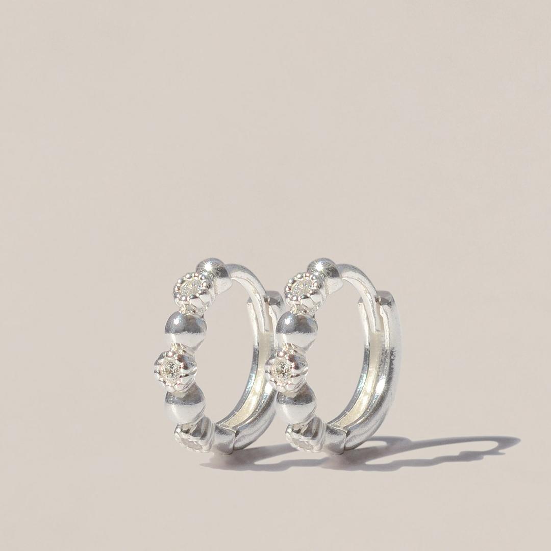 925 Silver Kaila Hoop Earrings/ 카일라