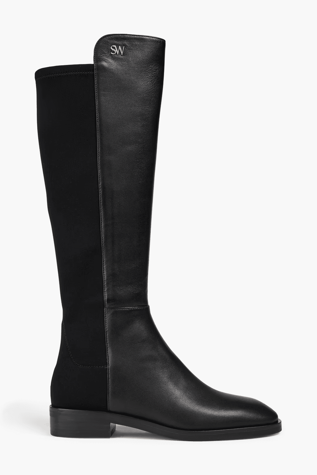 Keelan City leather and neoprene knee boots