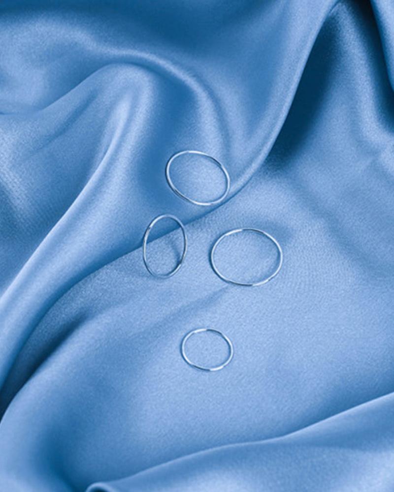 92.5 실버 레이어드 실반지