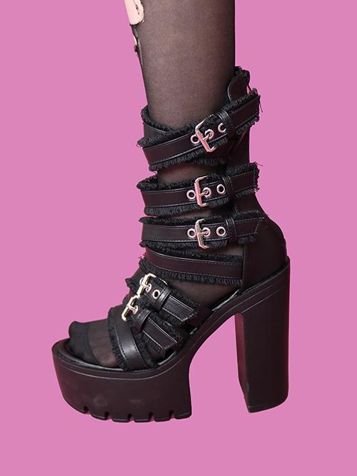 funky belt sandals (12cm)