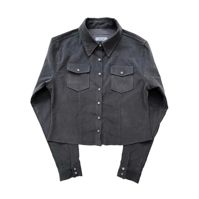 JENNIS CORDUROY SHIRT / CHARCOAL