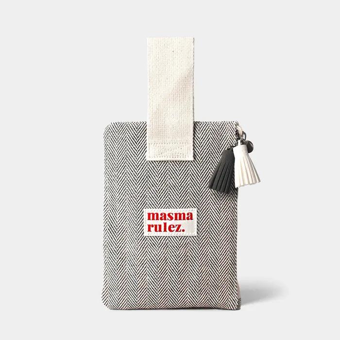 Strap pouch _ 헤링본 Black
