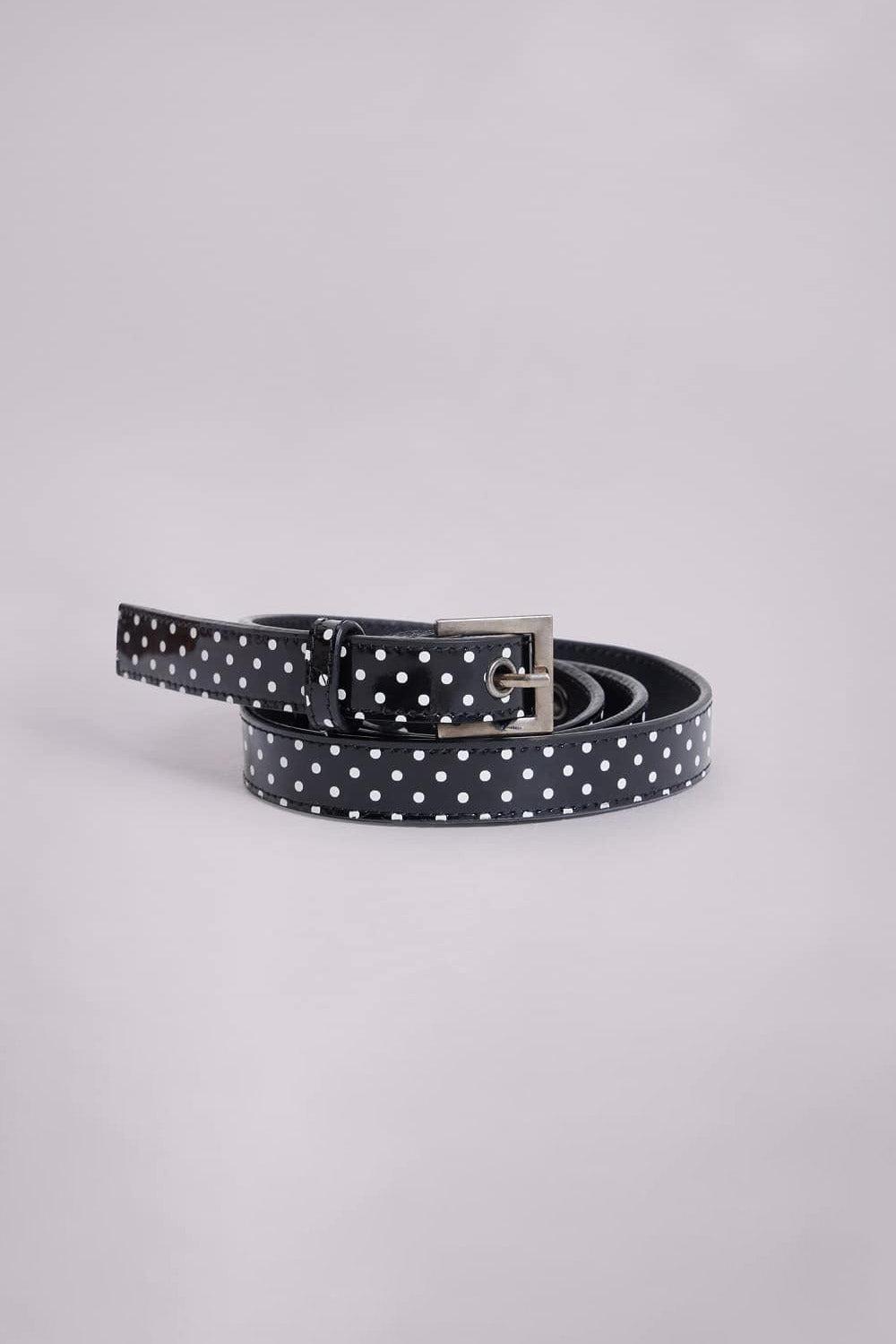 Polka Belt - ONE SIZE / Burgundy