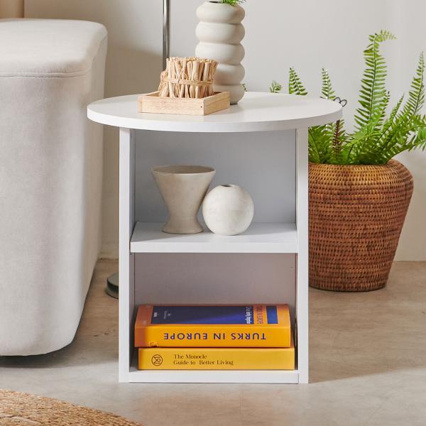 마론 원형 수납 테이블 사이드 미니 협탁 스툴 400