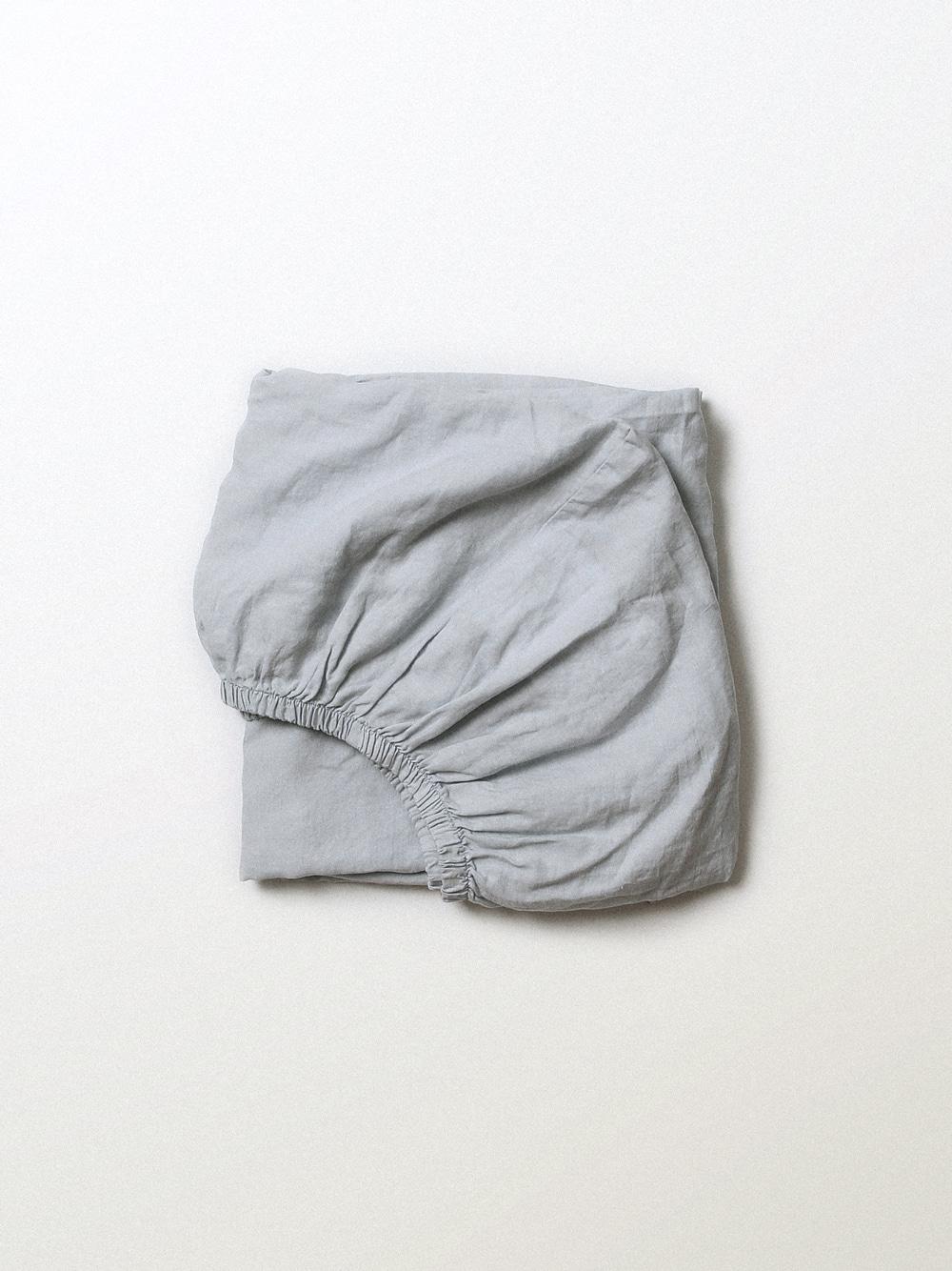 French linen mattress cover (Smoke gray)