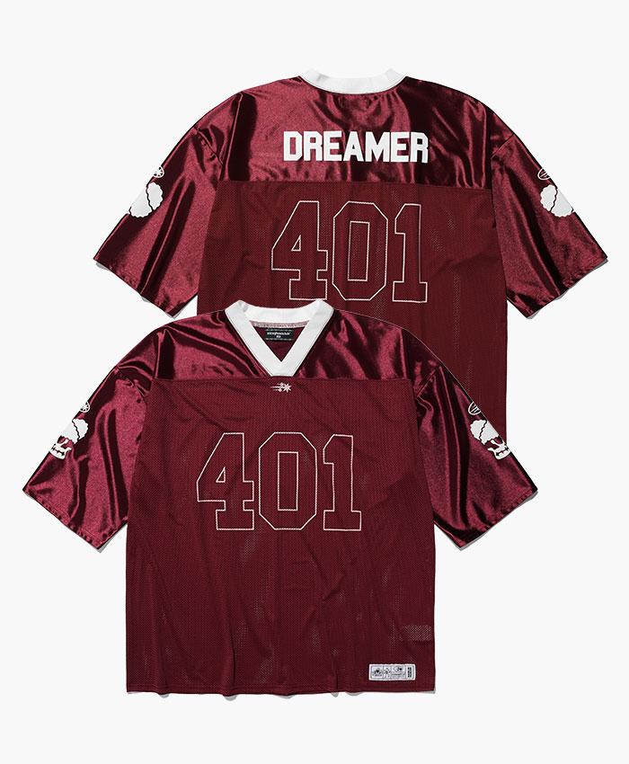 DREAMER MESH FOOTBALL HALF JERSEY[RED]