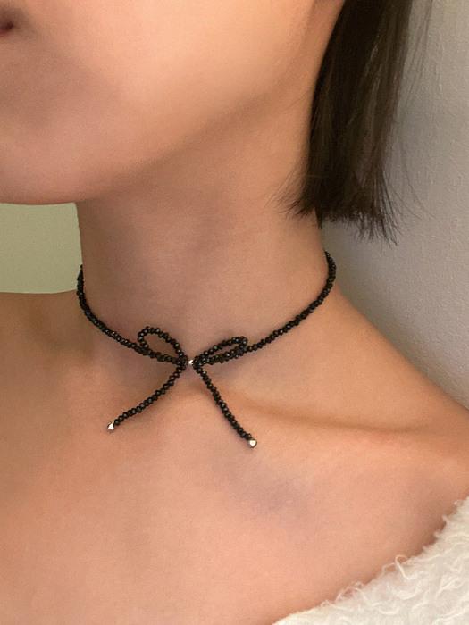 SMALL RIBBON NECKLACE (2colors) AN422015