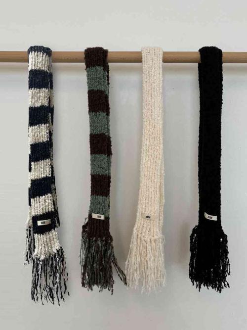 딜라이디(DELIDI)  Halcyon knit muffler (4color) - 사이즈 & 후기 | 무신사
