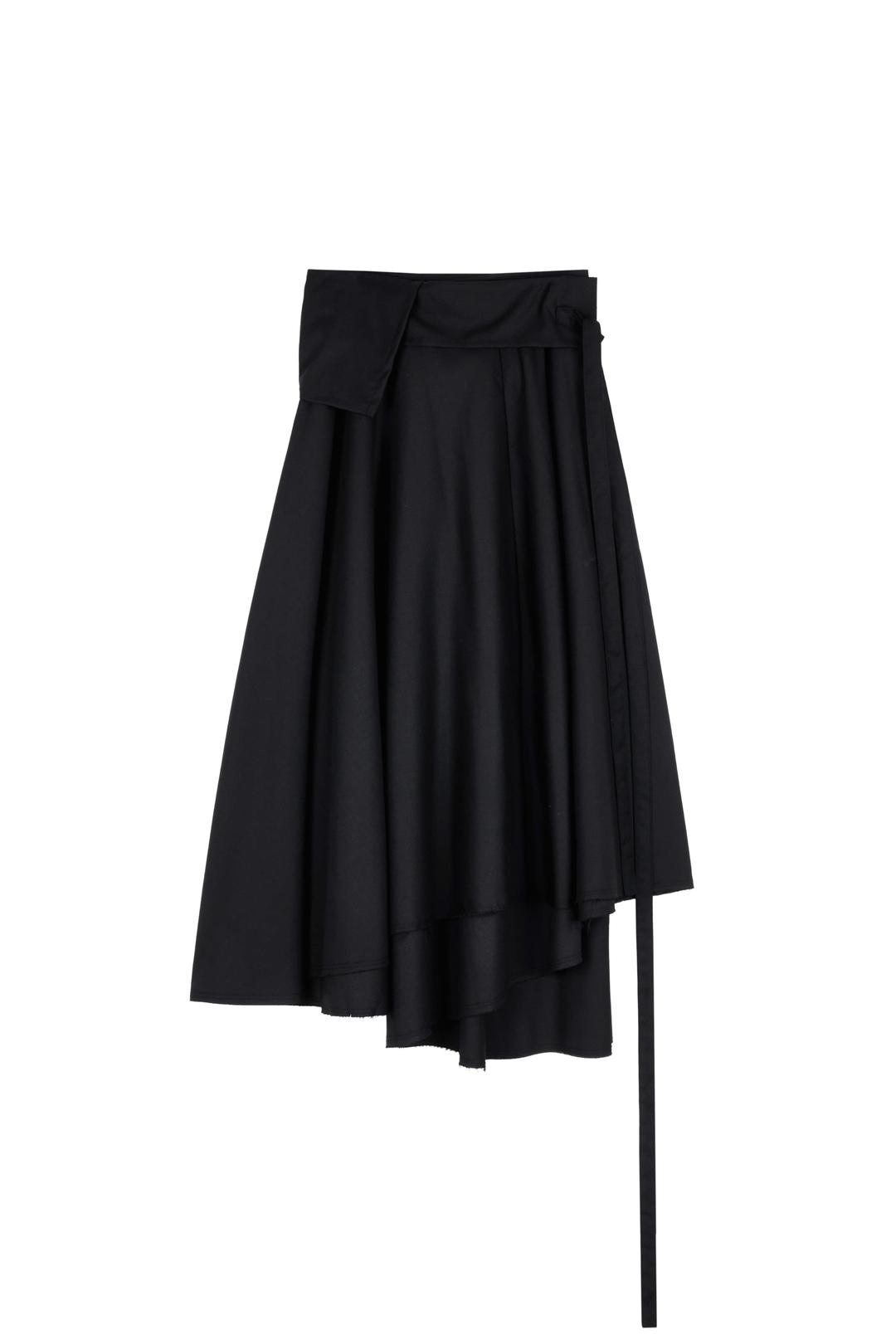 FULL WRAP SKIRT (BLACK)