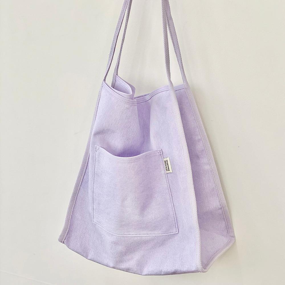 [헤이] 이지 워싱 코튼 숄더백 -5 colors