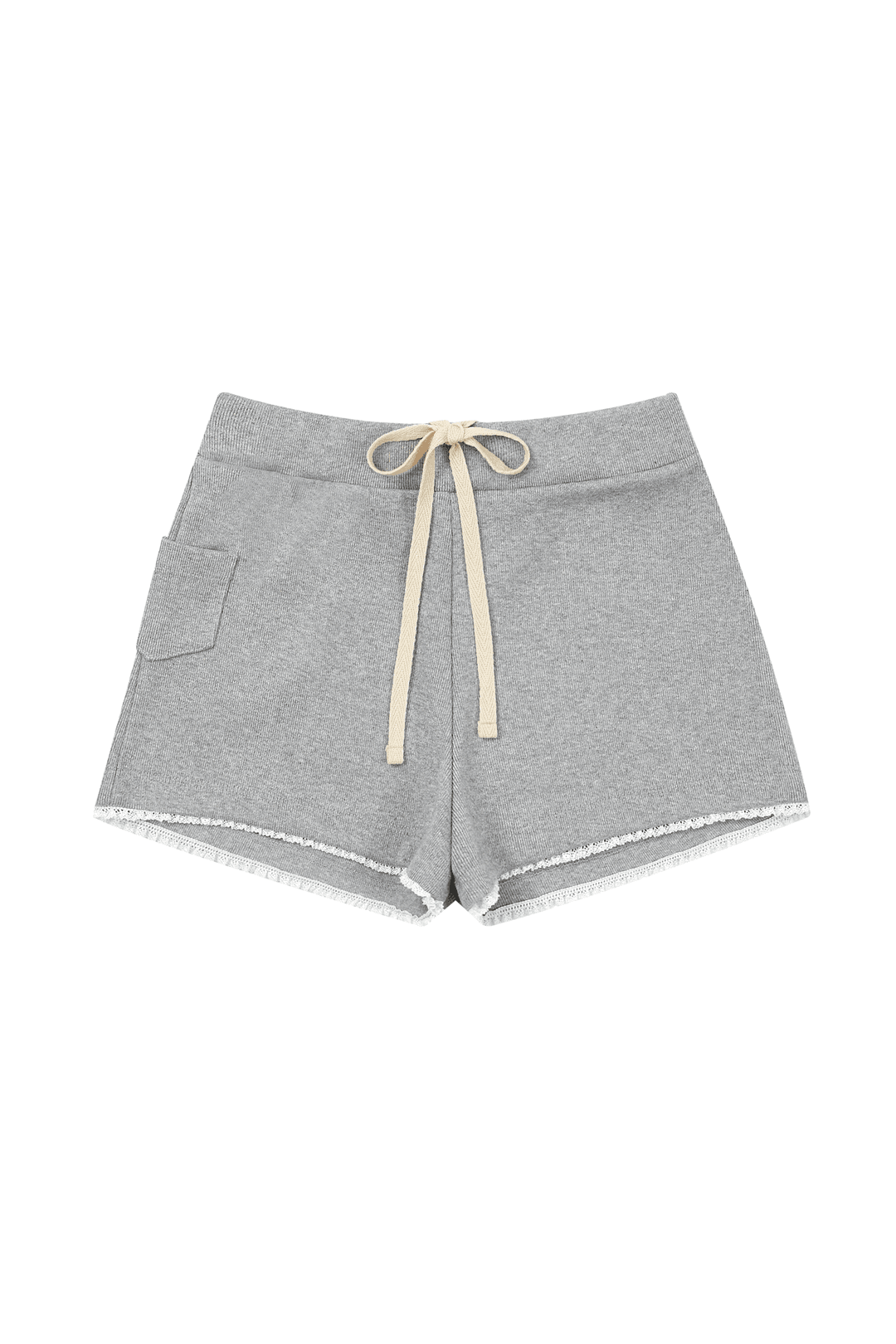 BRADY RIB CASUAL SHORTS [DUSTY GREY]