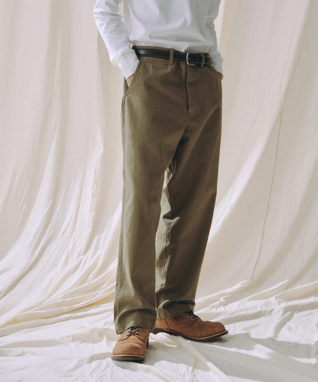[4/17 예약배송]HBT STRAIGHT PANTS KHAKI