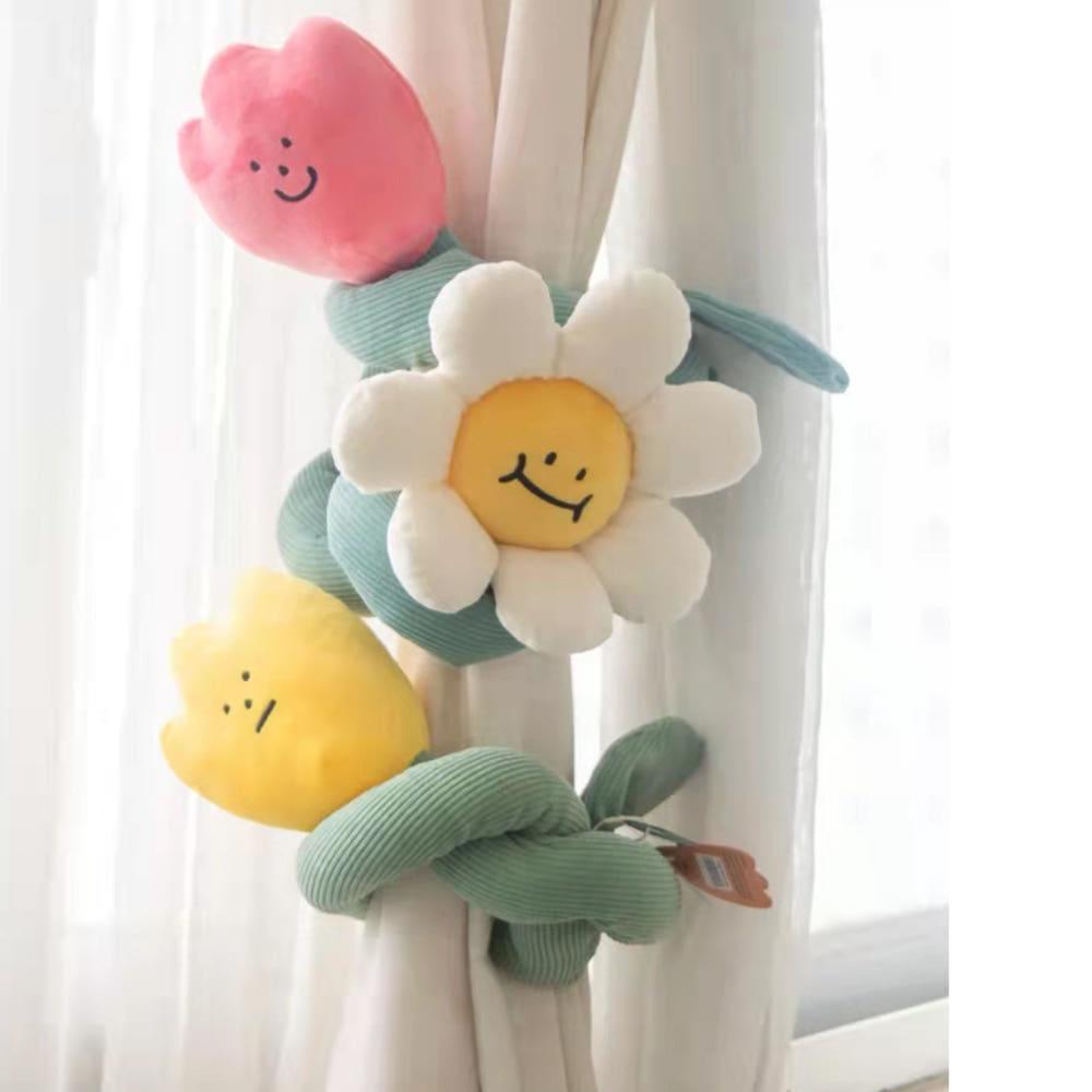 해바라기 커튼 타이백 커튼집게 방꾸미기 집들이선물 커튼액세서리 부자재