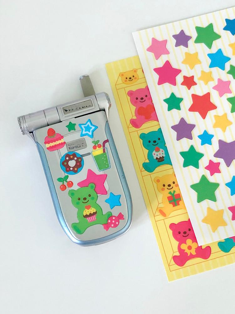 리무버블 폰꾸 다꾸 폰꾸미기 스티커 10종