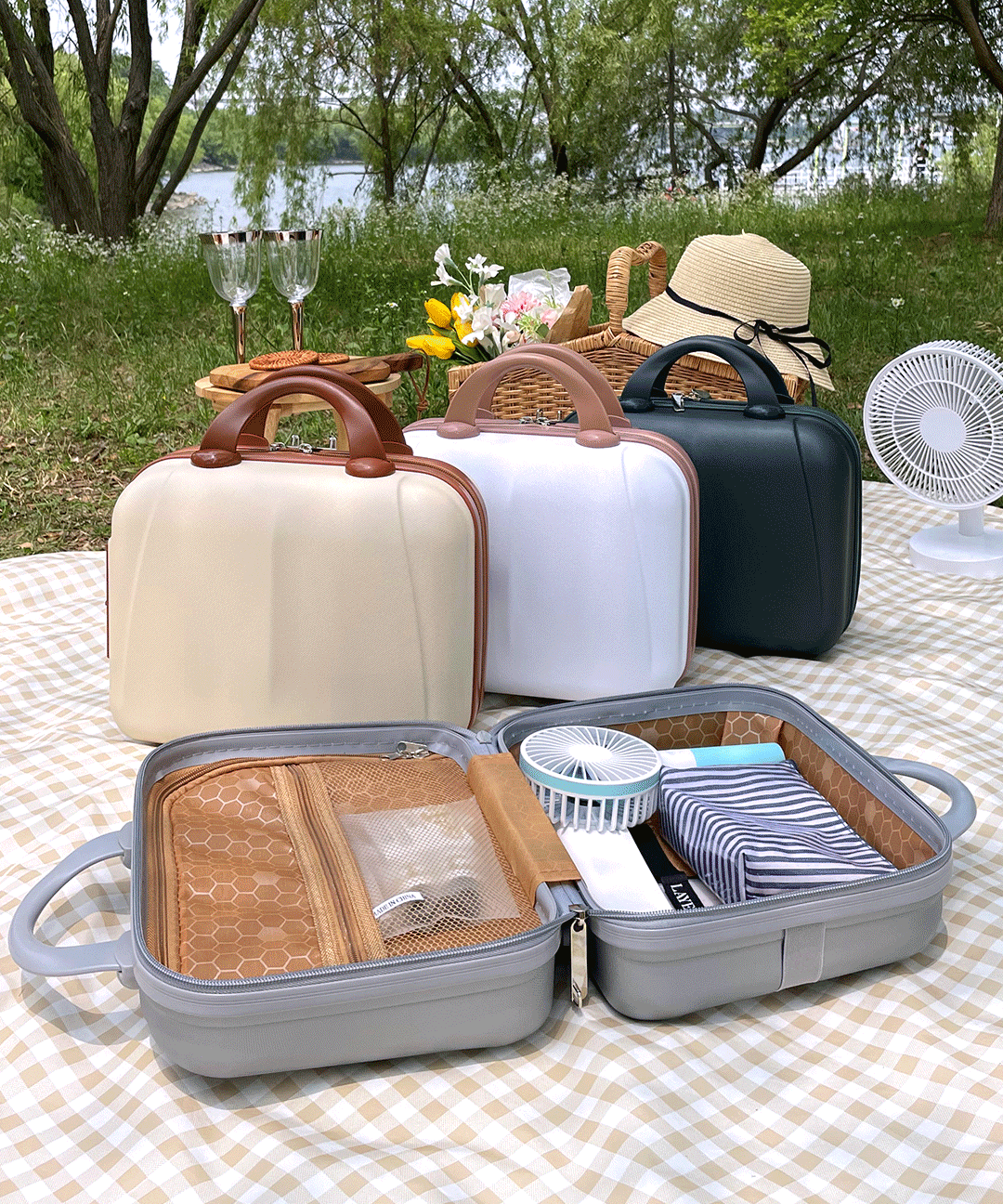 모던 레디백 미니 기내용 캐리어 14인치 여행 보조가방