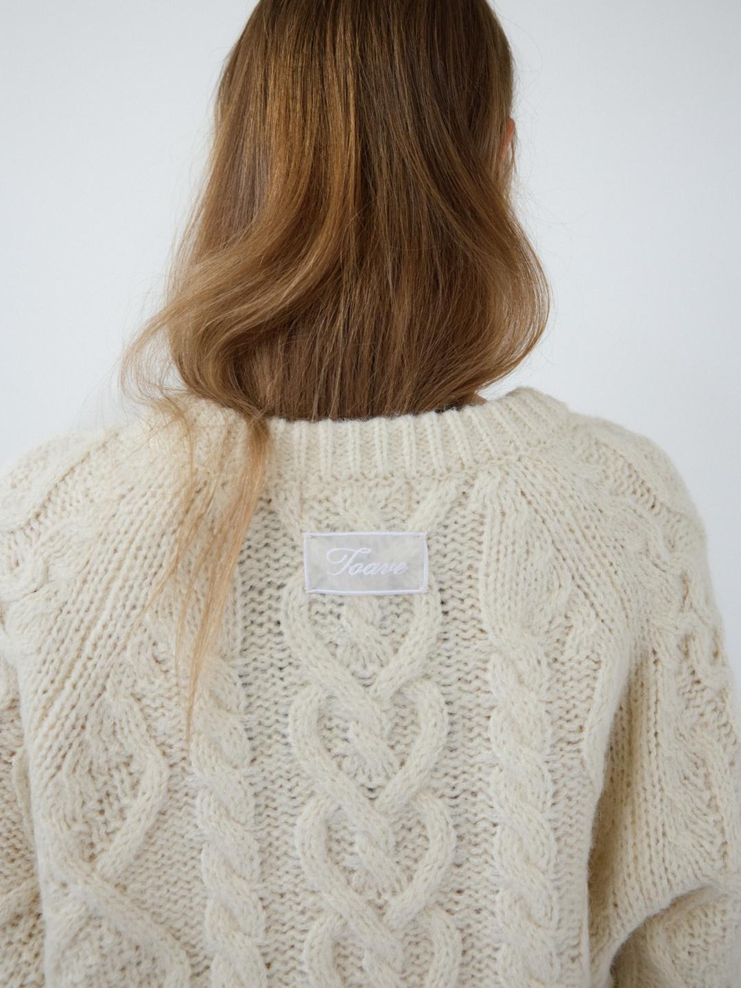 [2차] Analog Alpaca Blend Cable Knit (Ivory)