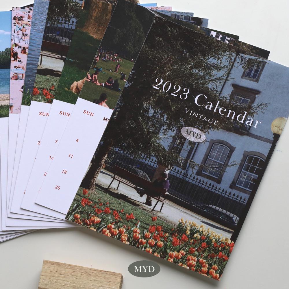 마이데일리룸 2023 달력 포토 엽서 낱장 탁상 캘린더 감성 포스터 판촉물 제작