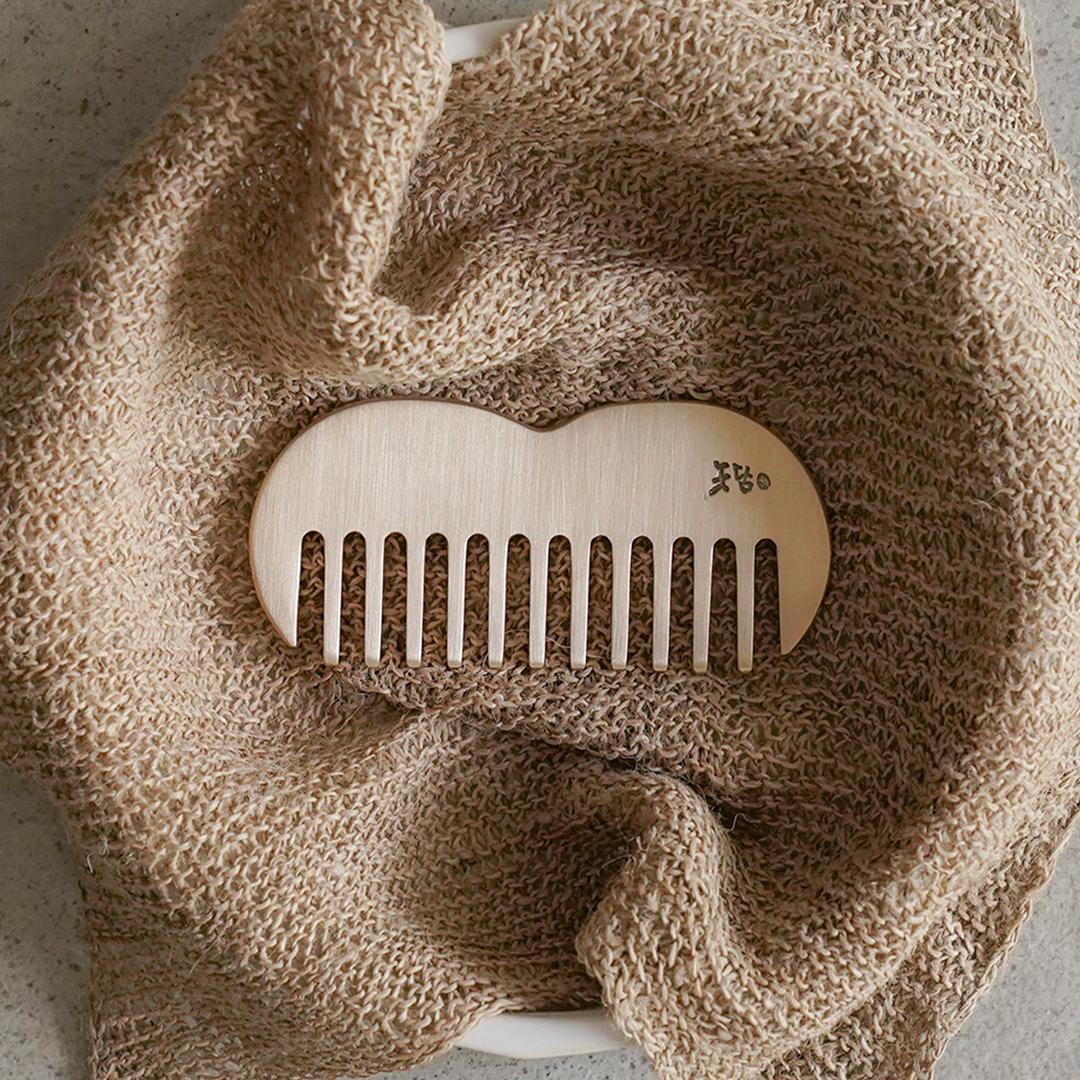 유기 애플 빗 괄사 마사지기