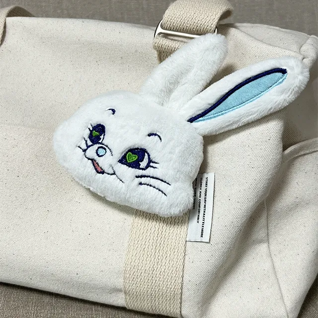 [1+1최저가]뉴진스 플러피 키링 토끼 열쇠고리