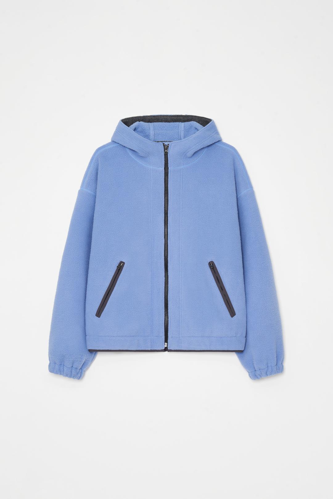 Hoodie fleece jumper (blue)