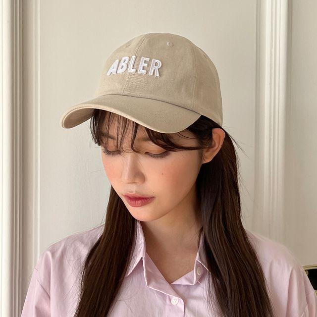 ABLER 펠트 런닝 볼캡 이니셜 캡 야구모자