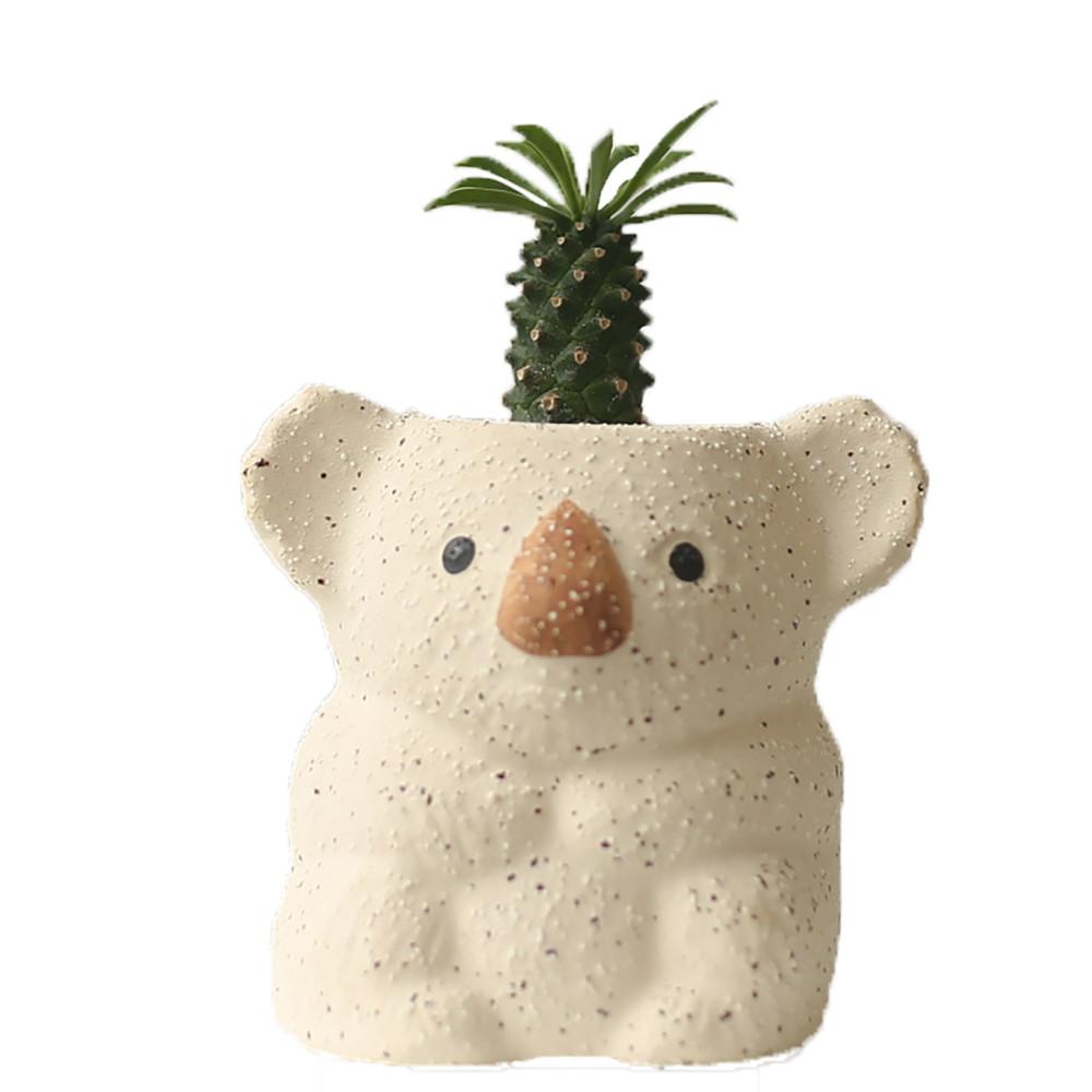 코알라화분 파인애플 괴마옥 식물포함 귀여운 집들이선물 코알라팟 미니화분 선물