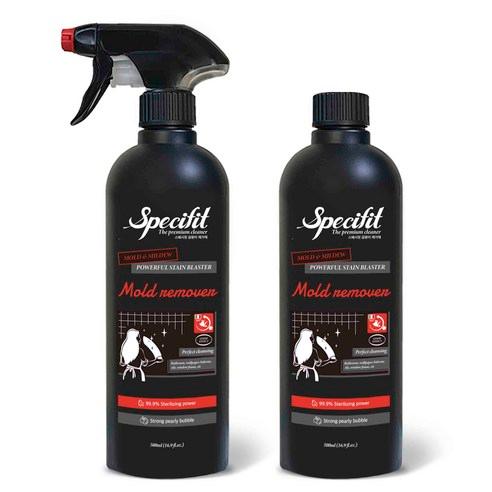 스페시핏 초강력 곰팡이 제거제 벽 벽지 화장실 베란다 욕실 제거, 500ml, 2개 - 청소용세제류 | 쿠팡