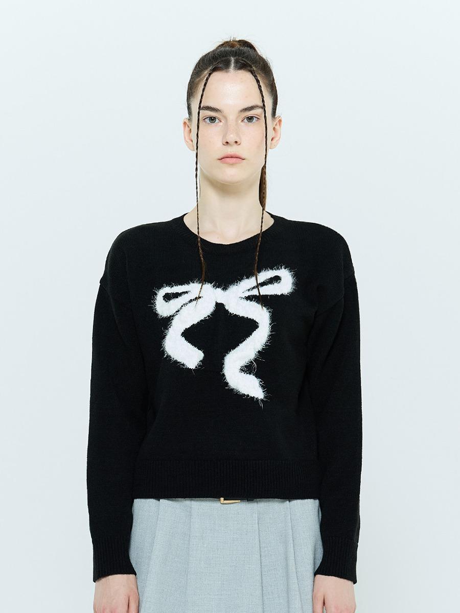 L6 RIBBON MIX KNIT(BLACK)