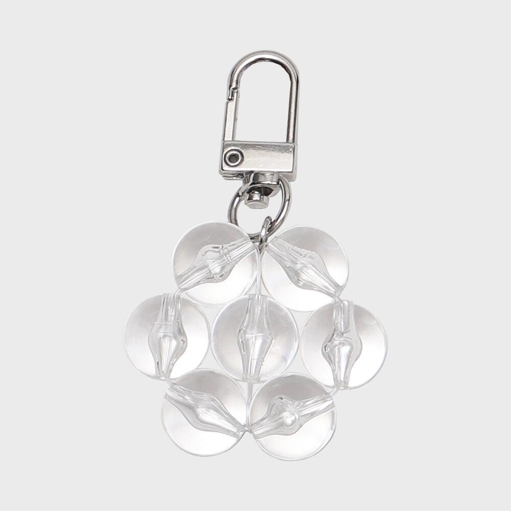 BUBBLE FLOWER key ring 'CLEAR'
