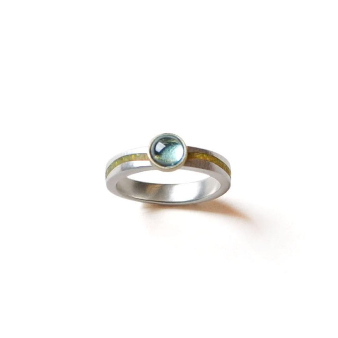 Wave Gemstone Ring (Opal Thin ver.)