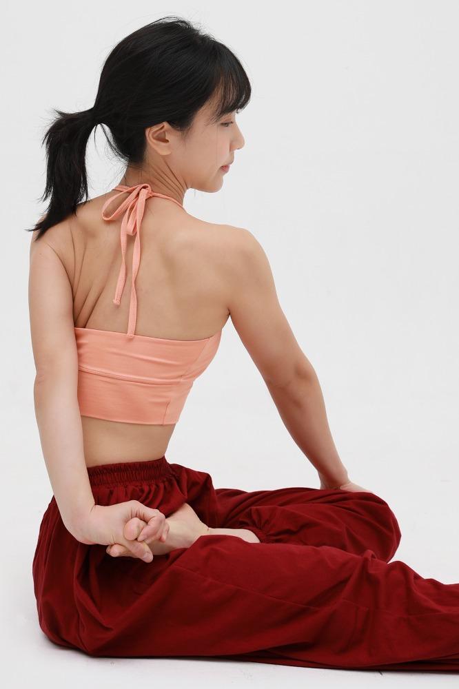 Trikona bra top [ salmon pink ]