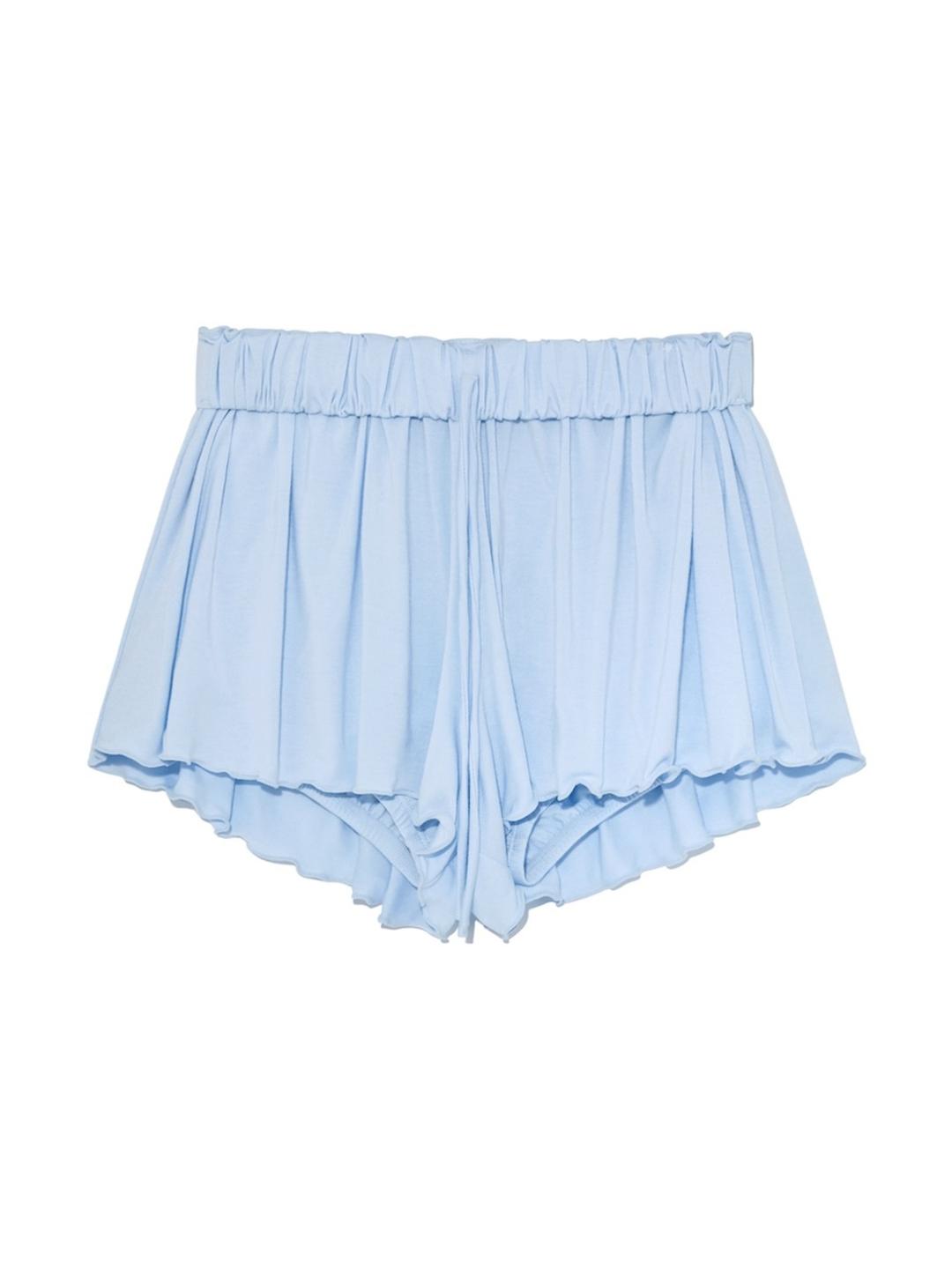 TWIRL FLARE SHORTS (BABY BLUE)