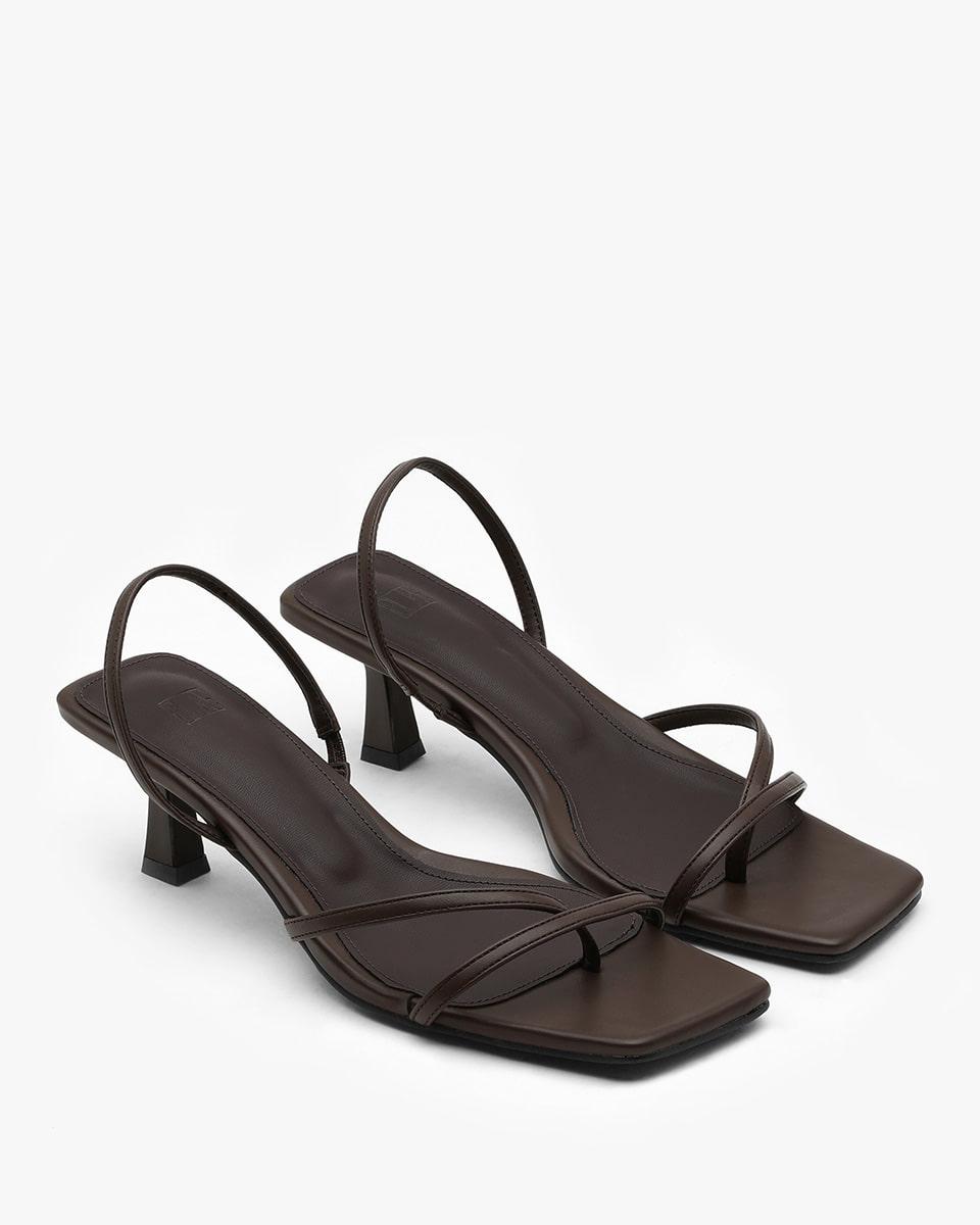 OVE Strap Slingback Sandals_Brown